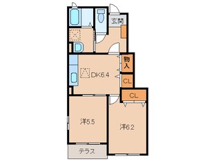 船戸駅 バス20分  丸栖北下車：停歩7分 1階の物件間取画像